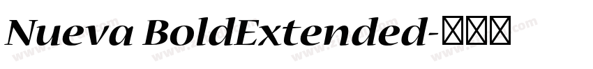 Nueva BoldExtended字体转换